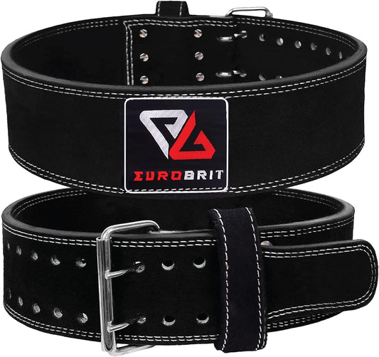 Euro Brit Powerlifting Belt Genuine Leather Belt 