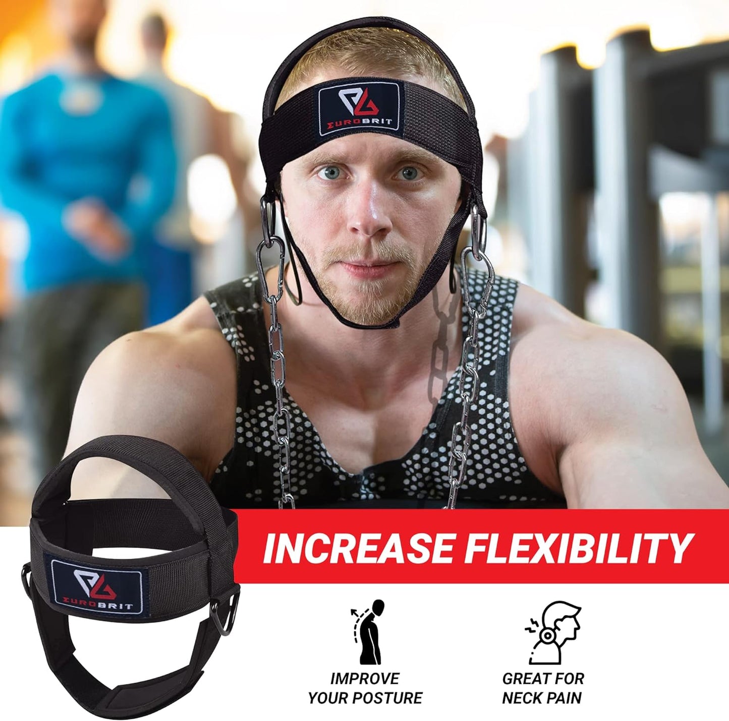 Eurobrit Neck Trainer and Harness for Weight Lifting