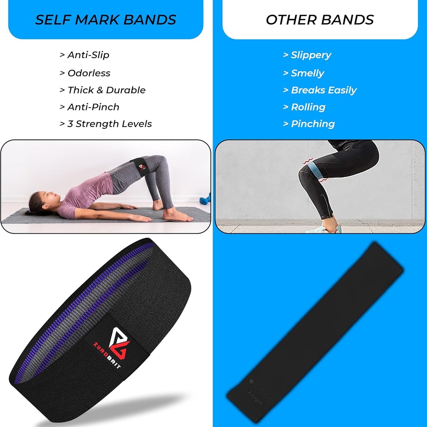 Eurobrit Resistance Band Women Workout