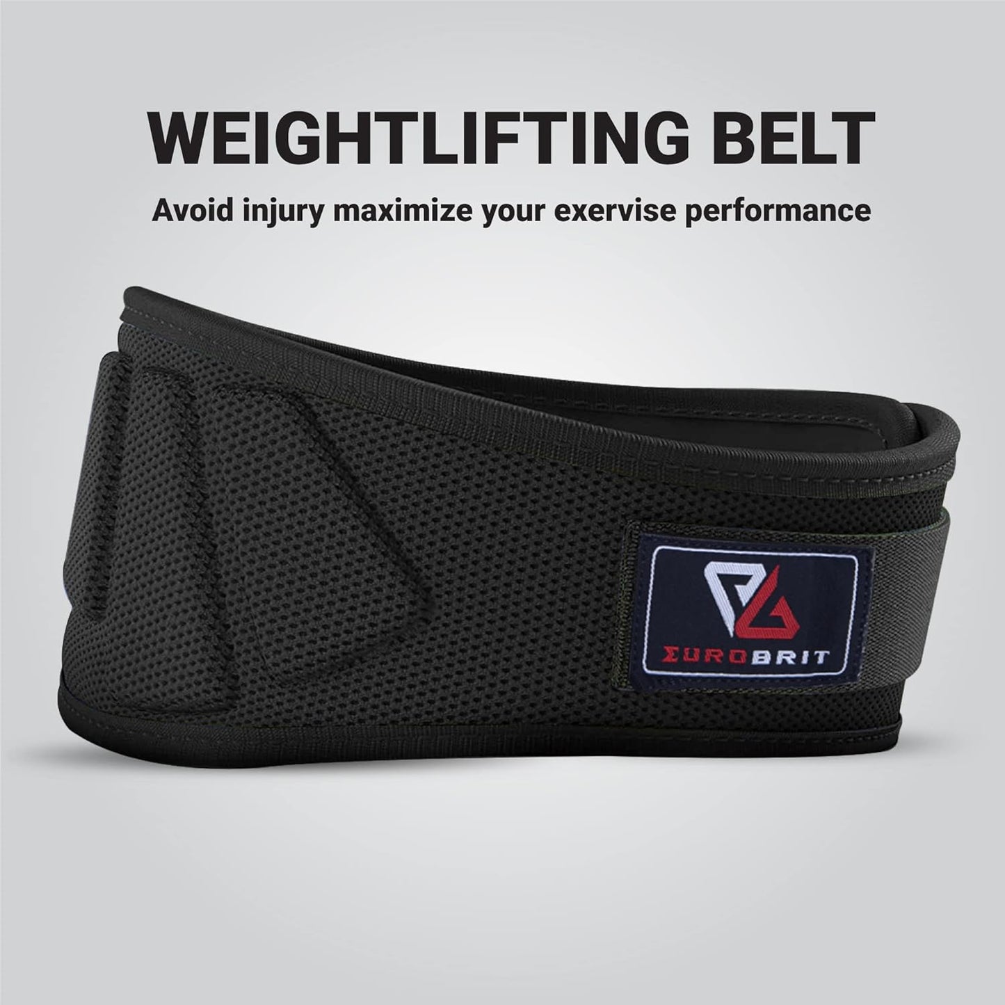 Eurobrit Weight Lifting Belt, Core Lumber Support Deadlift Weight Belt