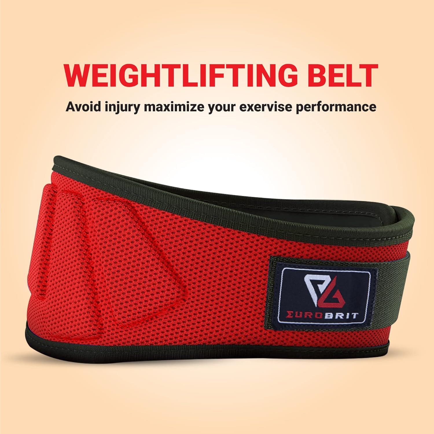 Eurobrit Weight Lifting Belt, Core Lumber Support Deadlift Weight Belt