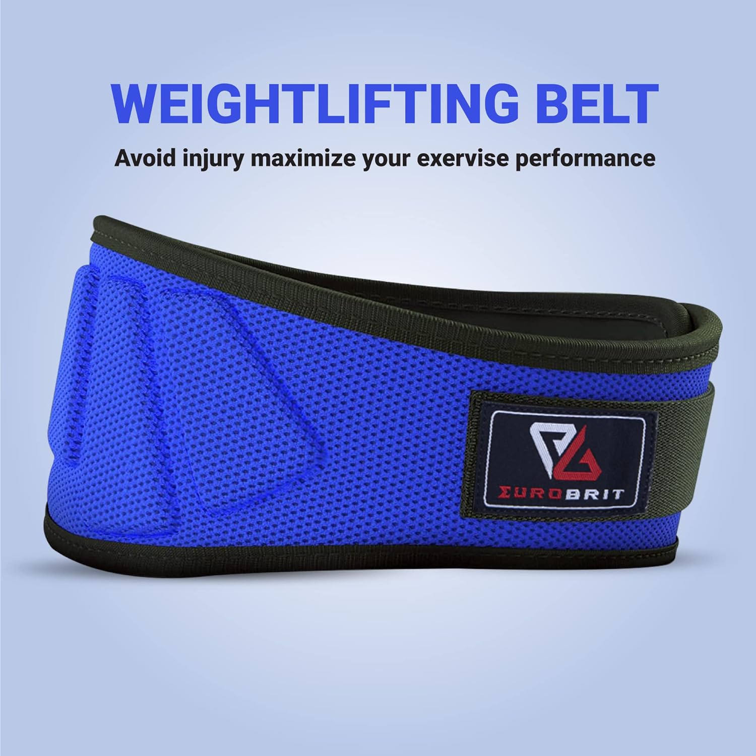 Eurobrit Weight Lifting Belt, Core Lumber Support Deadlift Weight Belt