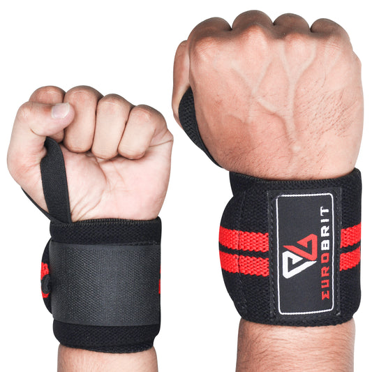 Durable powerlifting straps for weightlifting, wrist wraps for support for gym training, and fist straps for enhanced grip strength.